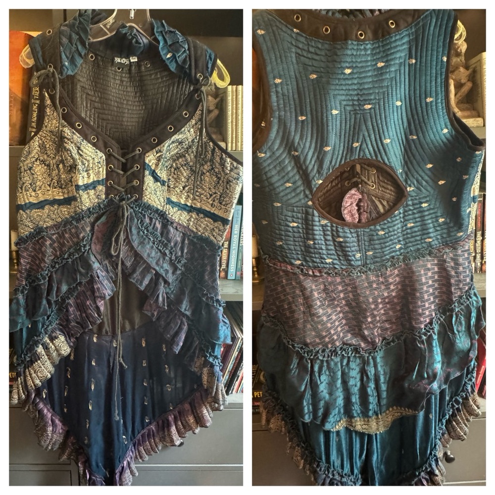 NWOT Steampunk, Ren Faire or Pirate Costume corset dress topper 2x/3x